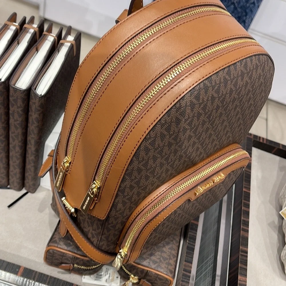 Michael Kors Backpack Bag Jaycee Md Backpack Brown Braun 35S2G8TB2B